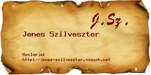Jenes Szilveszter névjegykártya